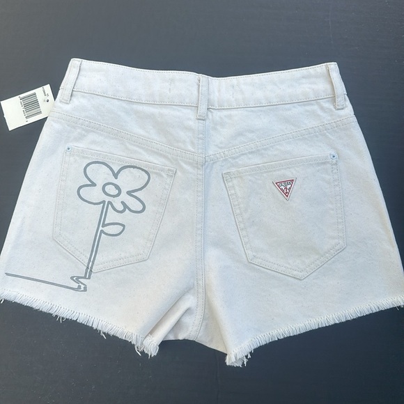 New GUESS Keep It Real Printed Senim Short SZ 27 - Picture 6 of 10
